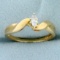 Vintage Designer Marquise Diamond Solitaire Engagement Ring In 14k Yellow Gold