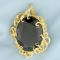 Large Smoky Topaz Statement Pendant In 14k Yellow Gold