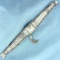 Vintage Diamond Windup Concealed Watch In 14k White Gold