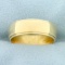 Womans Step Edge Wedding Band Ring In 14k Yellow Gold