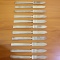 Antique Set Of 11 Silver Norwegian Royal Monogram Butter Knives