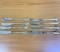 Eight Antique Swedish Flower Design Butter Spreader Knives In Sterling Silver