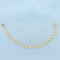 Diamond Cut Nugget Link Bracelet In 14k Yellow Gold