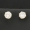 1.25ct Tw Diamond Stud Earrings In 14k White Gold