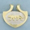 Large Jaguar Pendant Or Slide In 14k Yellow Gold