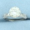 Vintage Diamond Engagement Ring In Platinum
