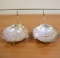 Vintage Sanborns Footed Leaf Design Serving Dishes In Sterling Silver
