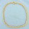 Italian 19 Inch Foxtail Link Necklace In 18k Yellow Gold