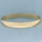 Heavy Solid Bangle Bracelet In 14k Yellow Gold
