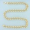 19 Inch Gold Bead Cable Link Necklace In 14k Yellow Gold