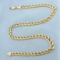 18 Inch Italian Heavy Solid Curb Link Chain Necklace In 14k Yellow Gold