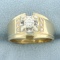 Diamond Illusion Set Ring In 14k Yellow And White Gold