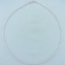 Omega Link Snake Necklace In 14k White Gold