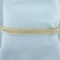 4ct Diamond Tank Track Tennis Bracelet In 14k Yellow Gold