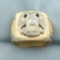 Diamond Mason 32nd Degree Scottish Rite Ring In 14k Yellow Gold
