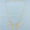 Diamond Children Or Grandchildren Charm Necklace In 14k Yellow Gold