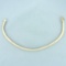 Italian Omega Link Bracelet In 14k Yellow Gold