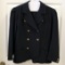 Saint Laurent Ysl Rive Gauche Black Iconic Military Double Breasted Button Jacket 42