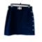 Gianfranco Nwt Vintage Navy Blue Velvet Skirt 44