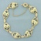 Leaf Design Nature Bracelet In 14k Yellow Gold