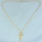 18 Inch Riccio Tassel Necklace In 14k Yellow Gold