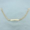Id Nameplate Rope Bracelet In 14k Yellow Gold