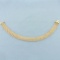 Wide Rope Link Bracelet In 14k Yellow Gold