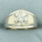 Diamond Solitaire Ring In 14k White Gold