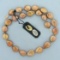 Designer Lucoral Baroque Pearl And Gold Bead Necklace In 14k Yellow Gold