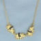 Italian Sapphire, Ruby, And Diamond Elephant Necklace In 18k Yellow Gold