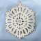 Large Snowflake Pendant In Sterling Silver