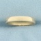 Womans High Polish Half Dome Wedding Band Ring In 14k Yellow Gold