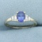 Levian Sapphire And Diamond Ring In 14k White Gold