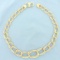 Graduated 16 Inch Double Oval Link Chain Necklace In 14k Yellow Gold