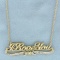 I Love You Diamond Necklace In 14k Yellow Gold