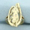 Custom Designed Diamond Cougar Ring In 14k Yellow Gold