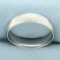 Mens Benchmark Platinum 6mm Comfort Fit Wedding Band Ring In Platinum