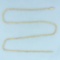 21 Inch Diamond Cut Rope Link Necklace In 14k Yellow Gold