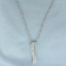 Italian Diamond Journey Necklace In 14k White Gold