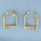 Square Hoop Earrings In 14k Yellow Gold