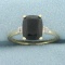 Sapphire And Diamond Ring In 14k Yellow Gold