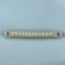 Antique Seed Pearl Pin In 10k White Gold