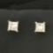 Princess Cut Diamond Stud Earrings In 14k Yellow Gold