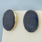 Dolan Bullock D&b Lapis Lazuli Button Earrings In 14k Yellow Gold