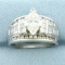 Marquise Diamond Engagement Ring In 14k White Gold