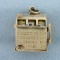 Vintage Mechanical Fruit Slot Machine Charm In 14k Yellow Gold