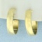 Beaded Edge Hoop Earrings In 14k Yellow Gold