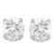 8mm Round White Topaz Stud Earrings In Sterling Silver