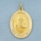 Sacred Heart Of Jesus Charm Or Pendant In 14k Yellow Gold
