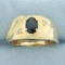 Sapphire And Diamond Ring In 14k Yellow Gold